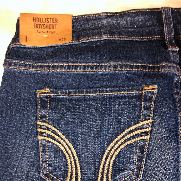 NWT HOLLISTER  jean denim shorts s 1 W25 - Picture 4 of 4